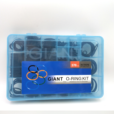 joint en caoutchouc hydraulique O Ring Kit Box For Daewoo/Doosan de 376pcs NBR90