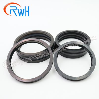 Type du polyuréthane U noir hydraulique de Rod Seal IUH pour mécanique