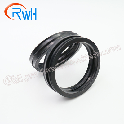 Type du polyuréthane U noir hydraulique de Rod Seal IUH pour mécanique