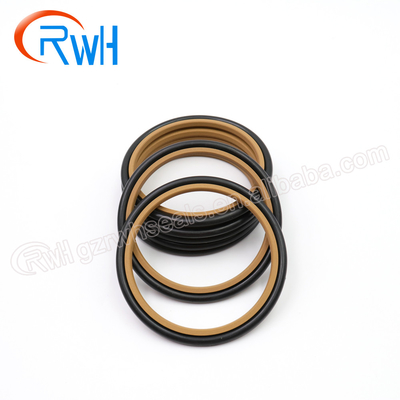 Anneau hydraulique HBTS PTFE NBR de tampon de matériel de construction